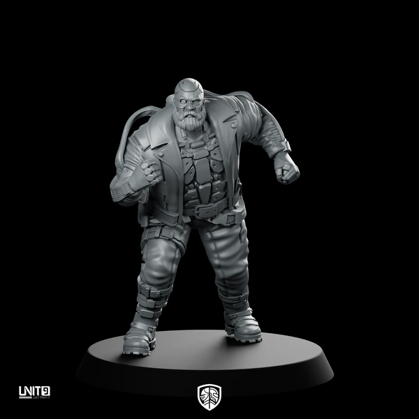 Volt 01 Cyberpunk Miniature Cybernetic Brawler Sci-Fi