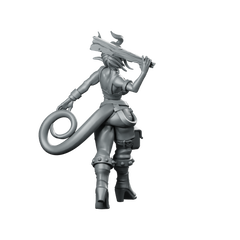 Vorlach Brawling Menace Miniature Tiefling Tavern Brawler Fighter Miniature 360 Spin 04