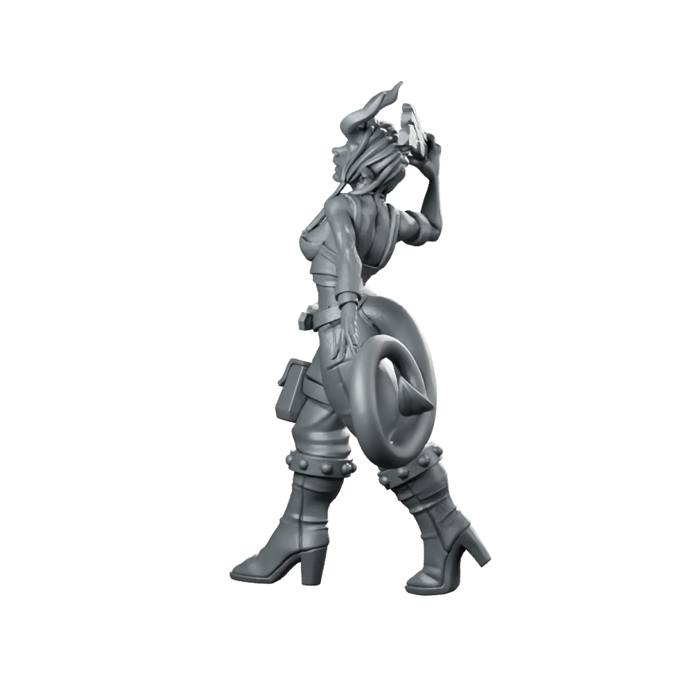 Vorlach Brawling Menace Miniature Tiefling Tavern Brawler Fighter Miniature 360 Spin 06