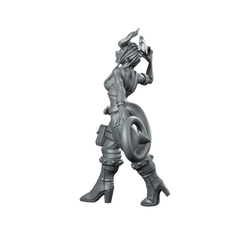 Vorlach Brawling Menace Miniature Tiefling Tavern Brawler Fighter Miniature 360 Spin 06