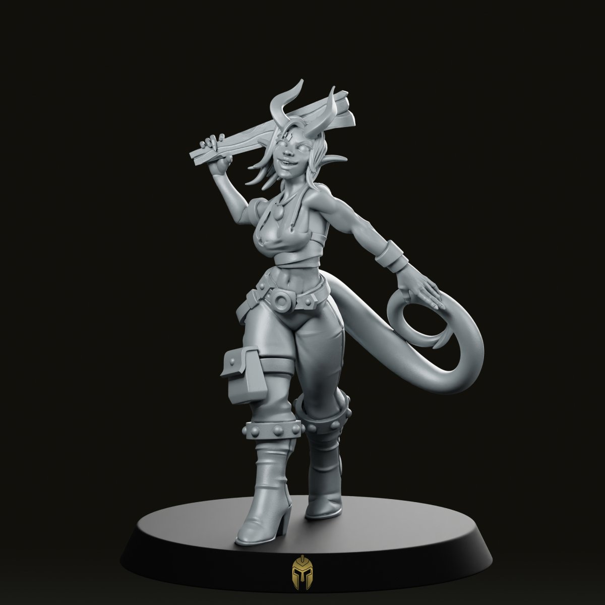 Vorlach Brawling Menace Miniature - CastNPlay - We Print Miniatures