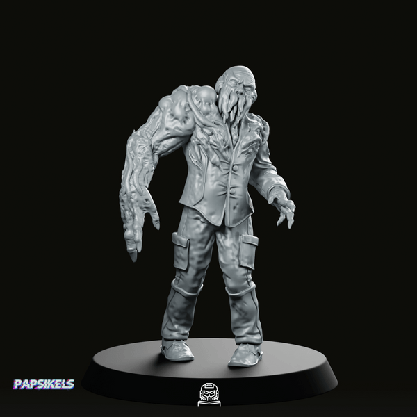 Voteless Squid Mind Zombie 2 Miniature - Papsikels Miniatures - We Print Miniatures