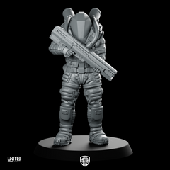 Voyager Pose 1 Cyberpunk Miniature Armored Trooper