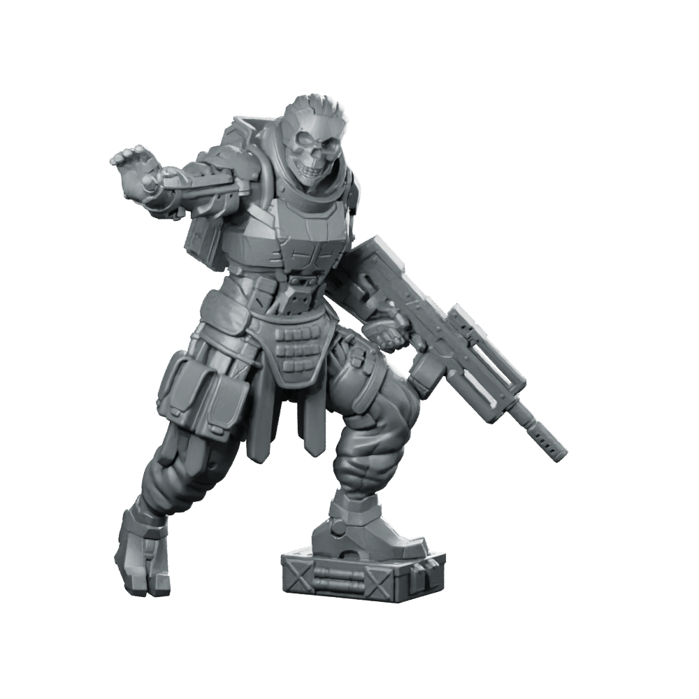 Vtx 11 Bonesaw 1V1 Cyberpunk Miniature Cyborg Commander - Unit9 - We Print Miniatures