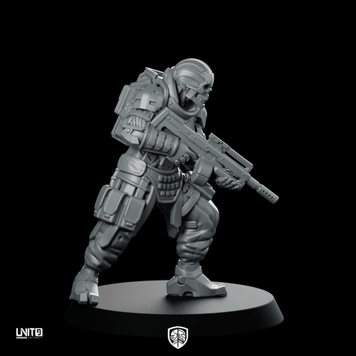 Vtx 11 Bonesaw 1V2 Cyberpunk Miniature Cyborg Heavy - Unit9 - We Print Miniatures