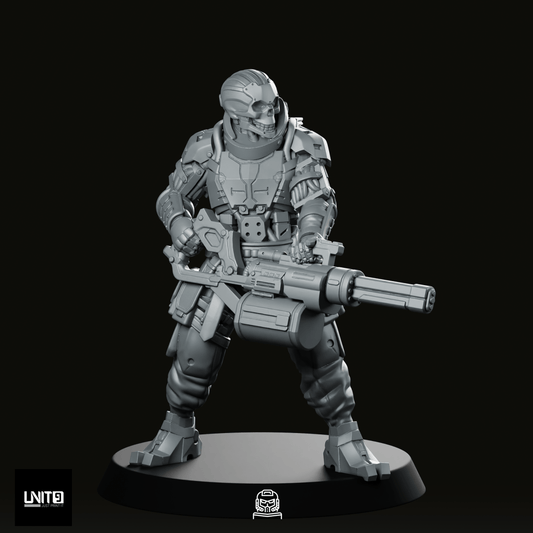 Vtx 11 Bonesaw 1V4 Cyberpunk Miniature - Unit9 - We Print Miniatures