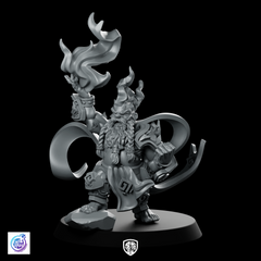 Vulcan Dwarves Fire Casters A Miniature Resin Wizard