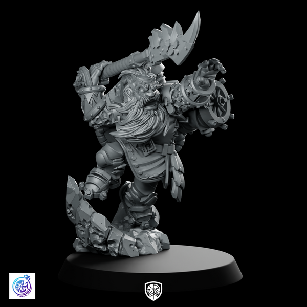 Vulcan Dwarves Magma Admiral Spear Miniature Naval