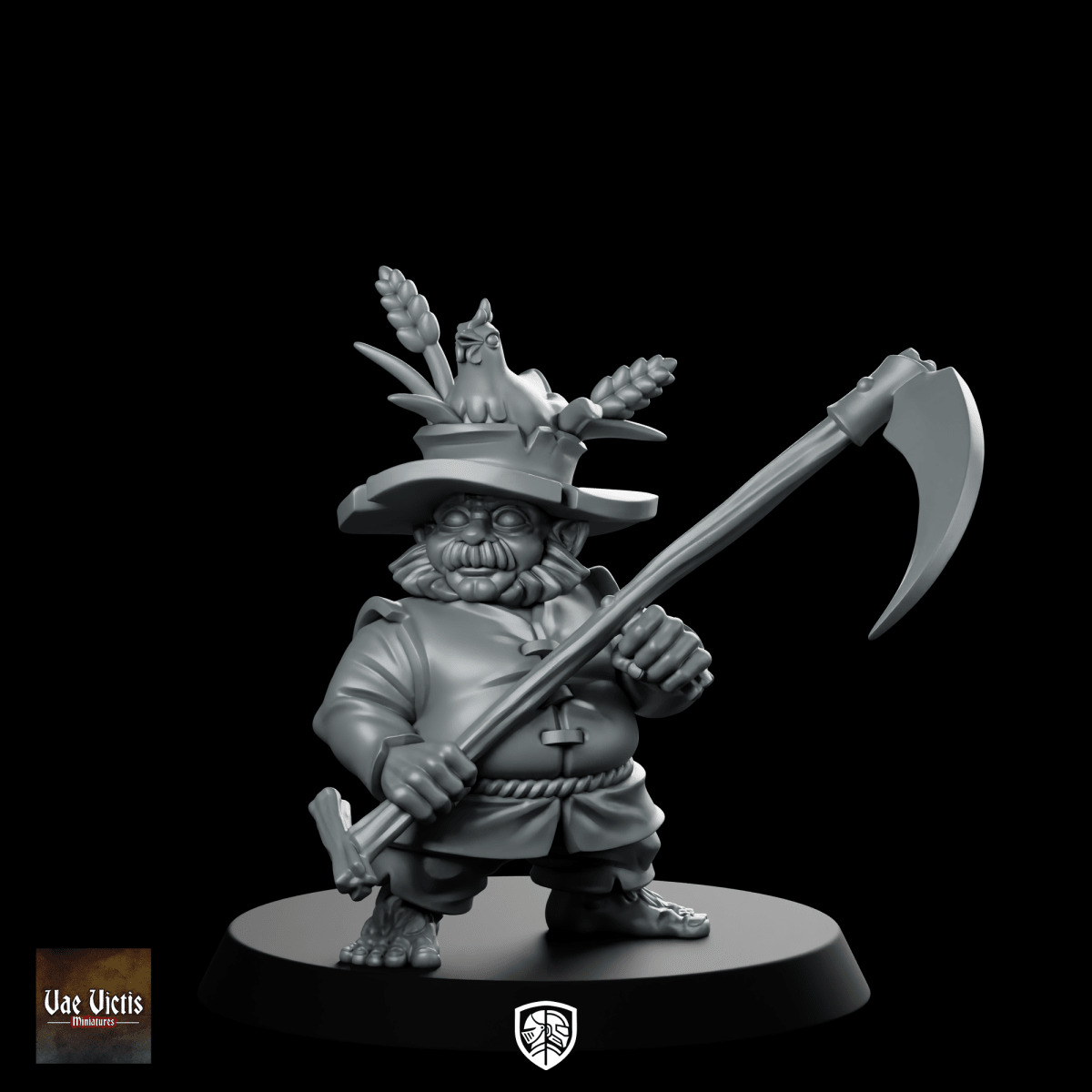 Vvm Jan 26 Halfling Farmer Miniature Halfling - Vae Victis - We Print Miniatures