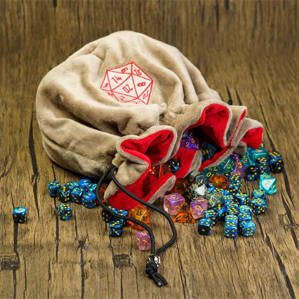 Velvet Vault | Superweiche große Würfeltasche | Braun