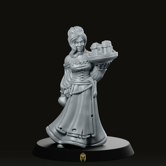 Waitress Miniature -Vae Victus Miniatures - We Print Miniatures