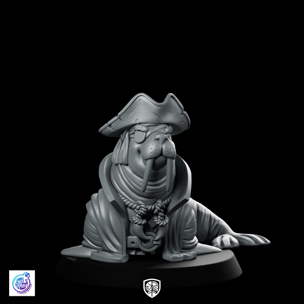 Wallrus Worlo Captain B Companion Miniature Pirate