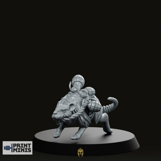 War Rat 1 Miniature -PrintMinis - We Print Miniatures