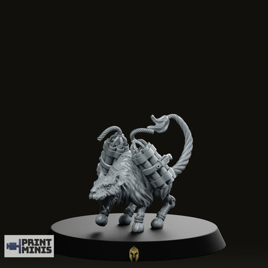 War Rat 4 Miniature -PrintMinis - We Print Miniatures