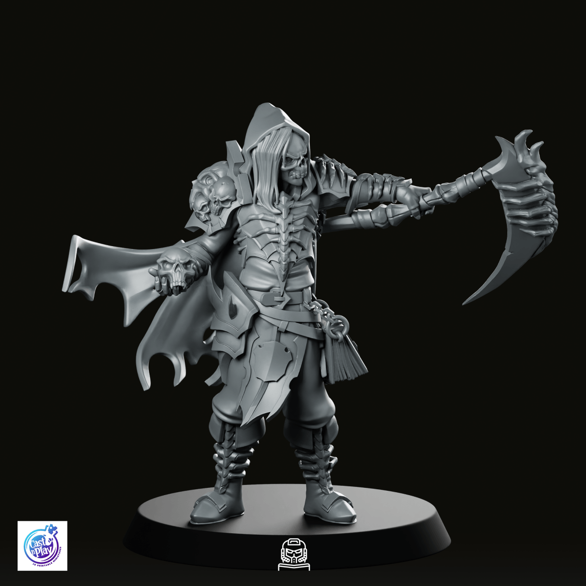 Warlock Death Wizard Miniature - CastNPlay - We Print Miniatures