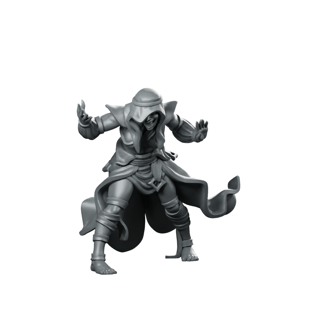 Warlock Fantasy Miniature Miniature 360 Spin 01