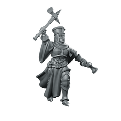 Trench Soldier Warrior Nun Fantasy Miniature Axe - Vae Victis - We Print Miniatures