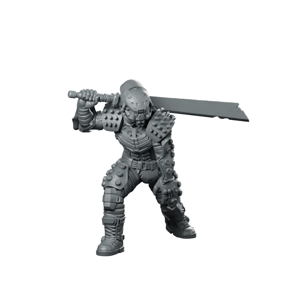 Watcher Zero 4V1 Miniature Cyberpunk Enforcer Miniature 360 Spin 01