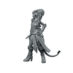 Watching Still Miniature Sci - Fi Female Dagger Operative - CastNPlay - We Print Miniatures