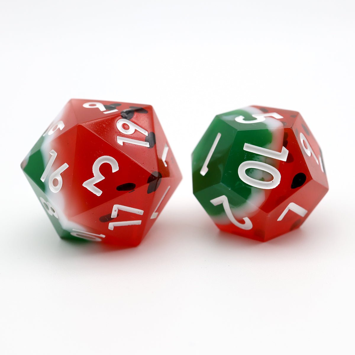 Watermelon Sugar | Sharp Edge Dice | 7 Piece Set - Tabletop Dominion - We Print Miniatures