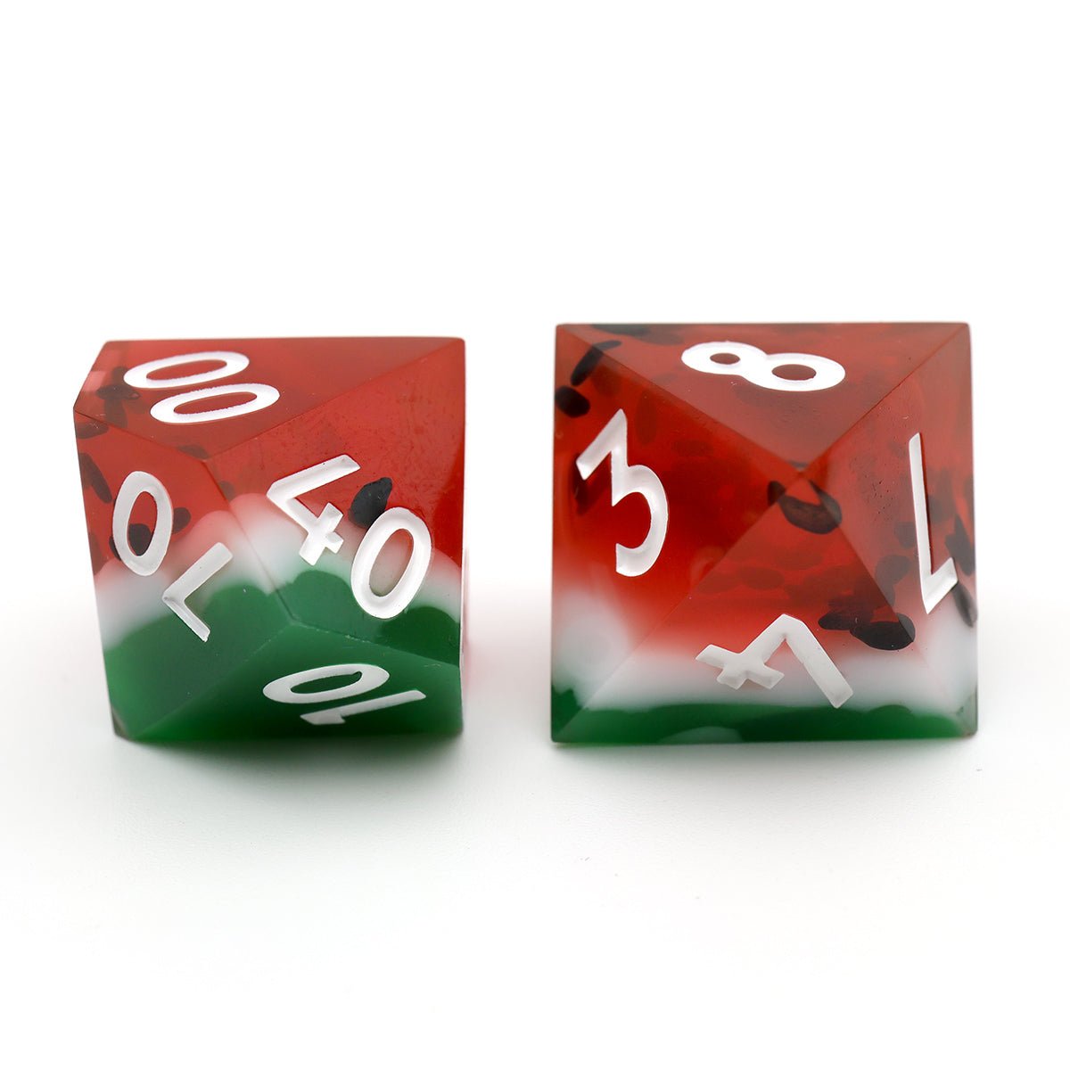 Watermelon Sugar | Sharp Edge Dice | 7 Piece Set - Tabletop Dominion - We Print Miniatures