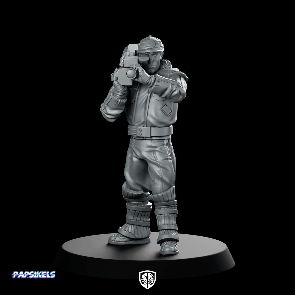 Wayland Hanabishi Cameraman Documenter 1 Miniature Sci - fi Resin - Papsikels Miniatures - We Print Miniatures