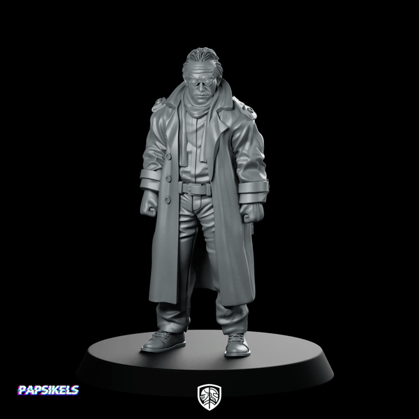 Wayland Hanabishi Executive Officer Miniature Sci - Fi Cyberpunk - Papsikels Miniatures - We Print Miniatures