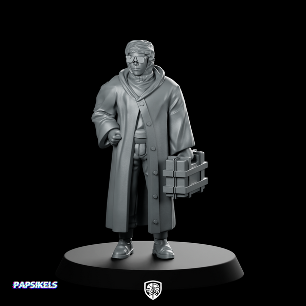 Wayland Hanabishi Scientist Sample Collector 1 Miniature Cyberpunk