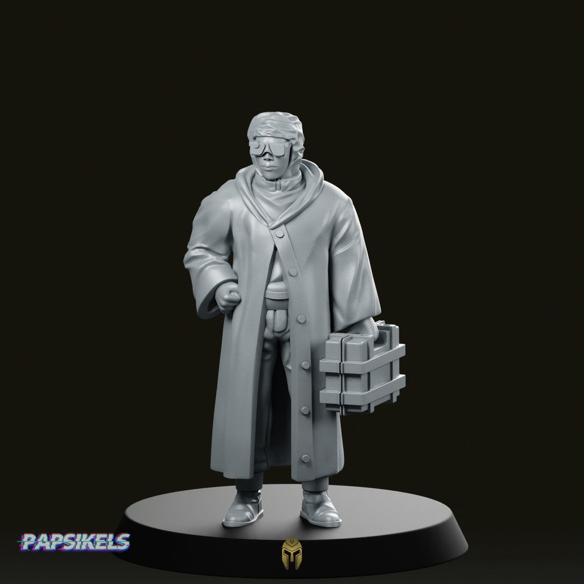 Wayland Hanabishi Scientist Sample Collector 1 Miniature - Papsikels Miniatures - We Print Miniatures