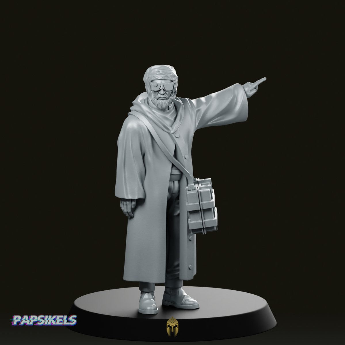 Wayland Hanabishi Scientist Sample Collector 3 Miniature - Papsikels Miniatures - We Print Miniatures