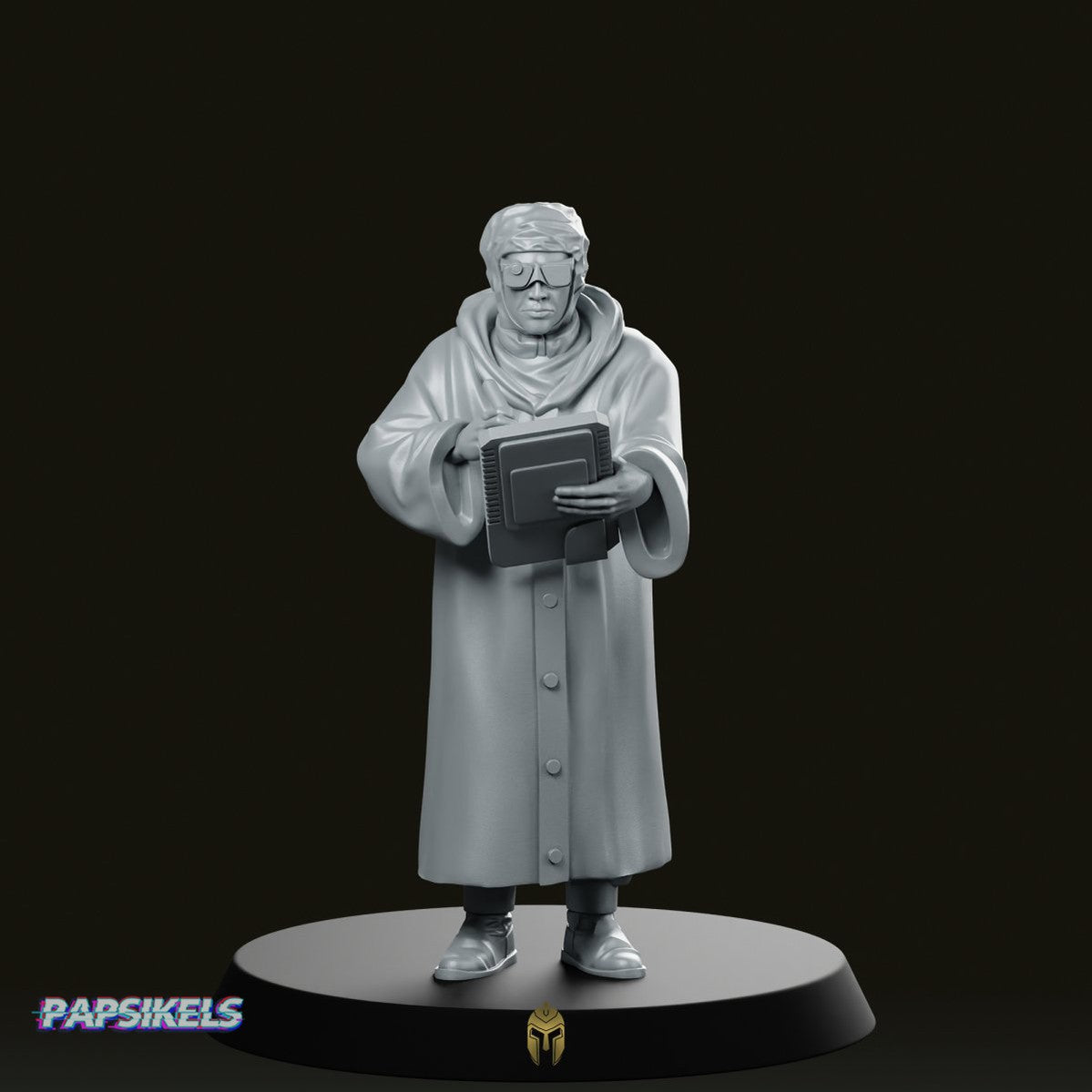 Wayland Hanabishi Scientist Sample Collector 4 Miniature - Papsikels Miniatures - We Print Miniatures