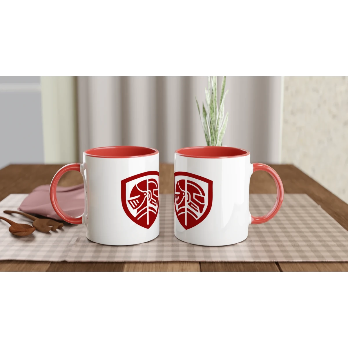 We Print Miniatures White 11oz Ceramic Mug with Color Inside Ceramic Red - We Print Miniatures - We Print Miniatures