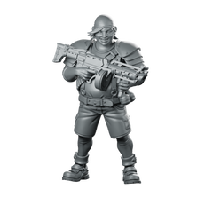 Wedge Miniature Armoured Gunner Miniature 360 Spin 01
