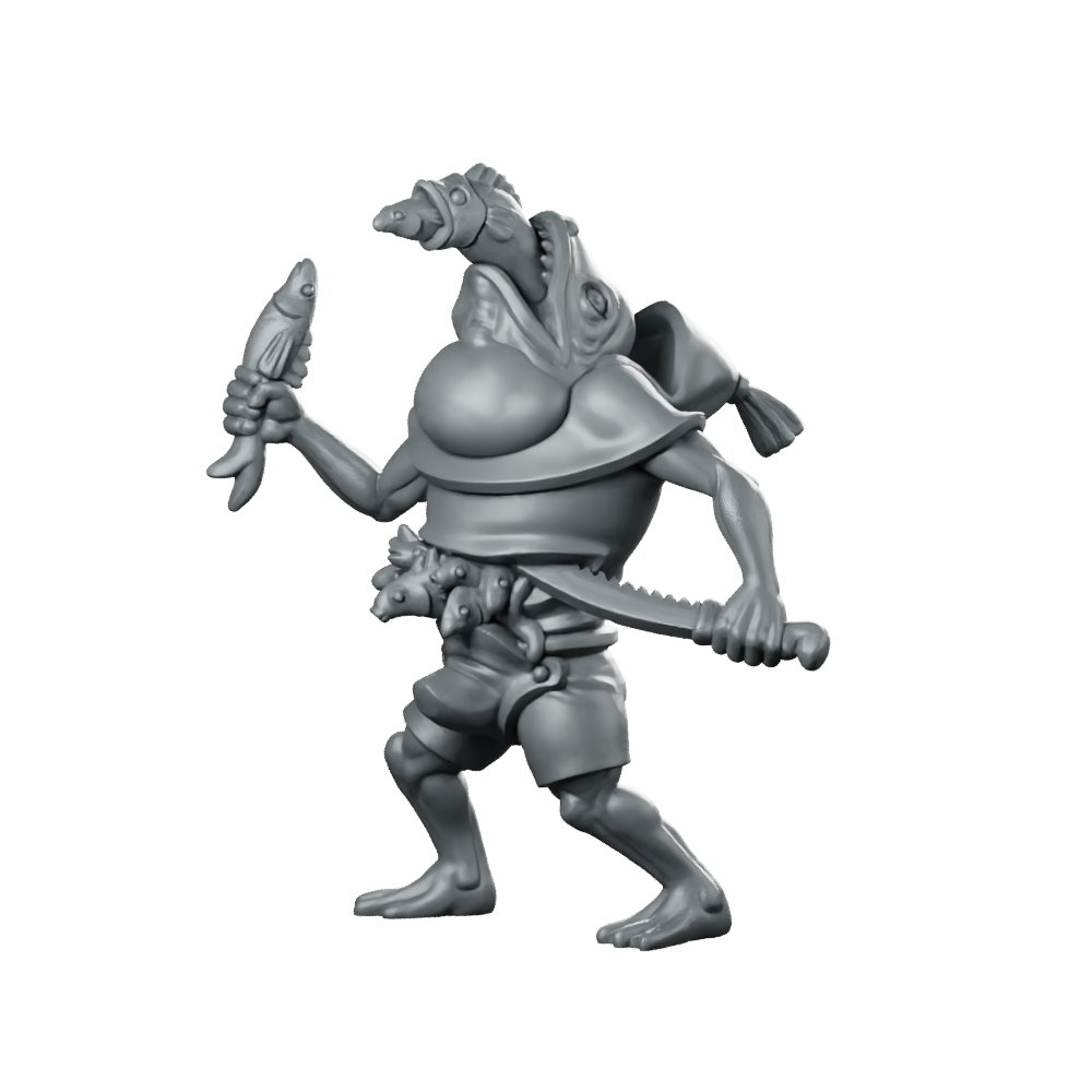 Weird Fishman Miniature Miniature 360 Spin 01