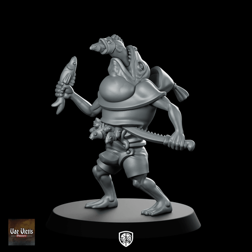Weird Fishman Miniature - Vae Victis - We Print Miniatures
