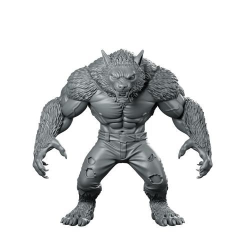 Werewolf Crouching With Claws Out Miniature Beast Miniature 360 Spin 01