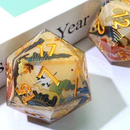 Whispering Glade | 50mm D20 | Oversized Art Core Dice - Tabletop Dominion - We Print Miniatures