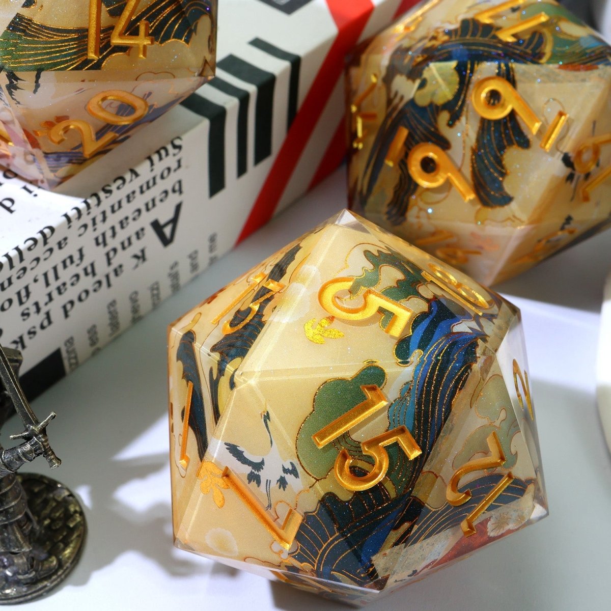 Whispering Glade | 50mm D20 | Oversized Art Core Dice - Tabletop Dominion - We Print Miniatures