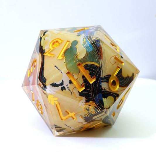 Whispering Glade | 50mm D20 | Oversized Art Core Dice - Tabletop Dominion - We Print Miniatures