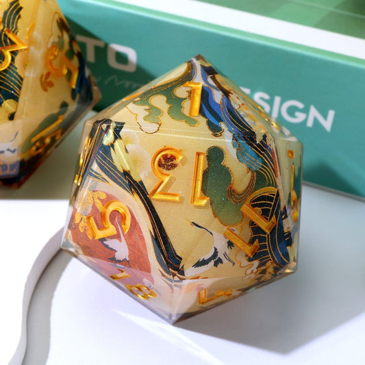 Whispering Glade | 50mm D20 | Oversized Art Core Dice - Tabletop Dominion - We Print Miniatures