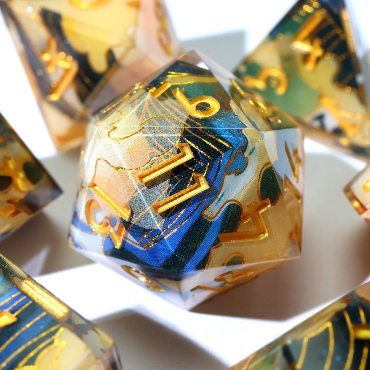 Whispering Glade | Art Core Dice | 7 Piece Set - Tabletop Dominion - We Print Miniatures