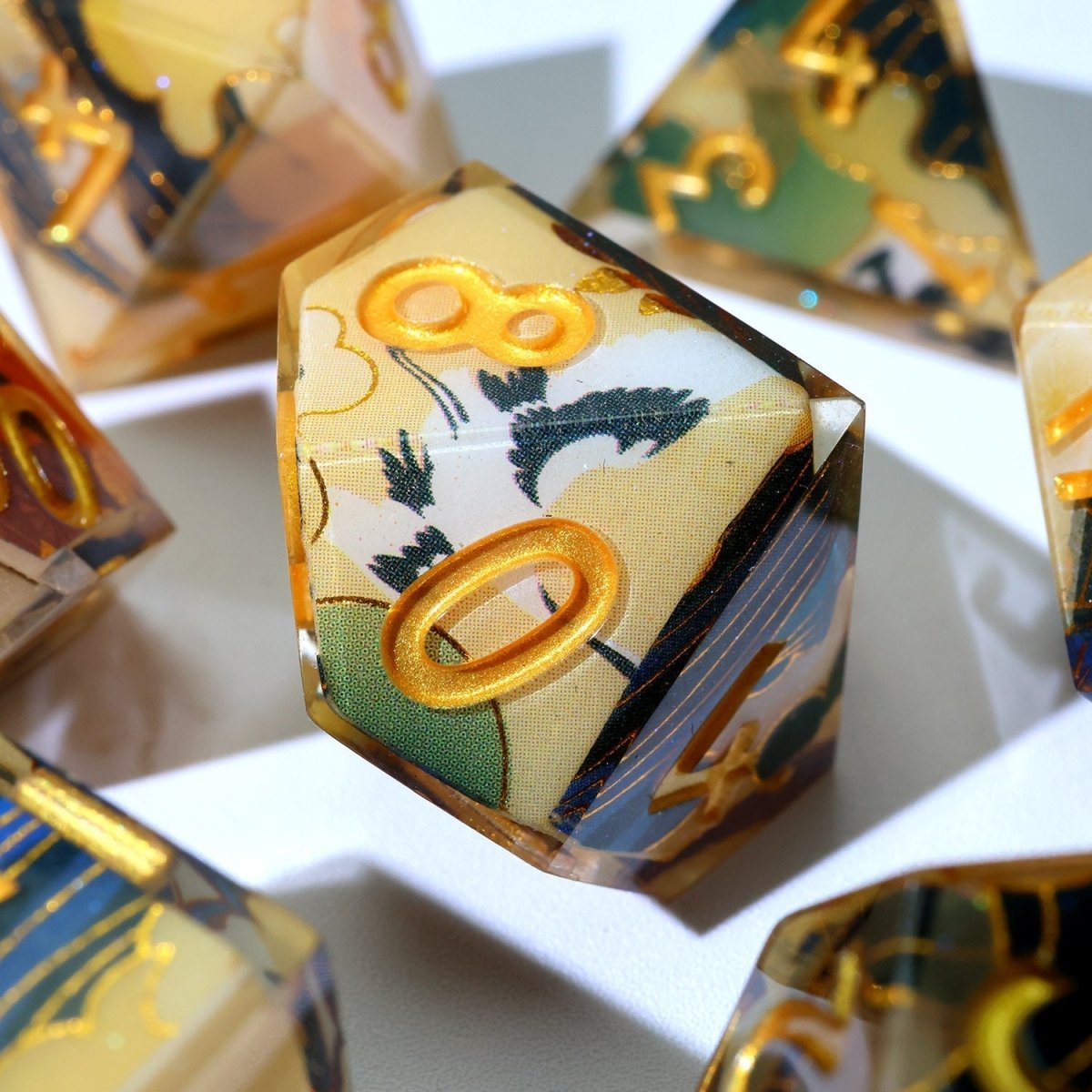 Whispering Glade | Art Core Dice | 7 Piece Set - Tabletop Dominion - We Print Miniatures