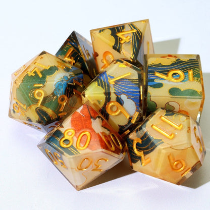 Whispering Glade | Art Core Dice | 7 Piece Set - Tabletop Dominion - We Print Miniatures