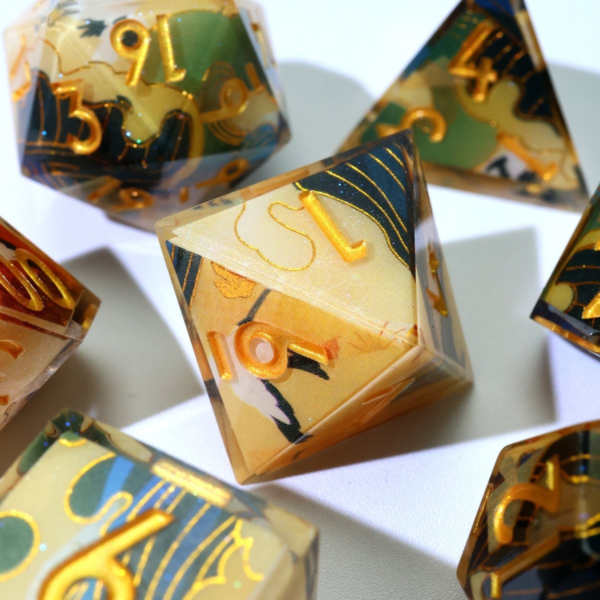 Whispering Glade | Art Core Dice | 7 Piece Set - Tabletop Dominion - We Print Miniatures