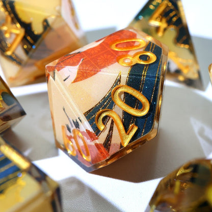 Whispering Glade | Art Core Dice | 7 Piece Set - Tabletop Dominion - We Print Miniatures