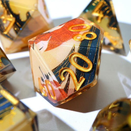 Whispering Glade | Art Core Dice | 7 Piece Set - Tabletop Dominion - We Print Miniatures