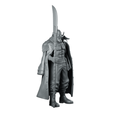 Whitebeard Miniature Pirate Lord Cloaked Polearm Hero - RN Estudio - We Print Miniatures