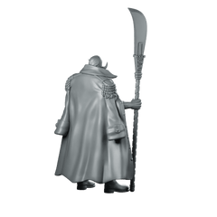 Whitebeard Miniature Pirate Lord Cloaked Polearm Hero - RN Estudio - We Print Miniatures