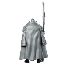 Whitebeard Miniature Pirate Lord Cloaked Polearm Hero - RN Estudio - We Print Miniatures