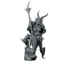 Wiara Miniature Horned Warrior Barbarian Resin RPG - Haito - We Print Miniatures